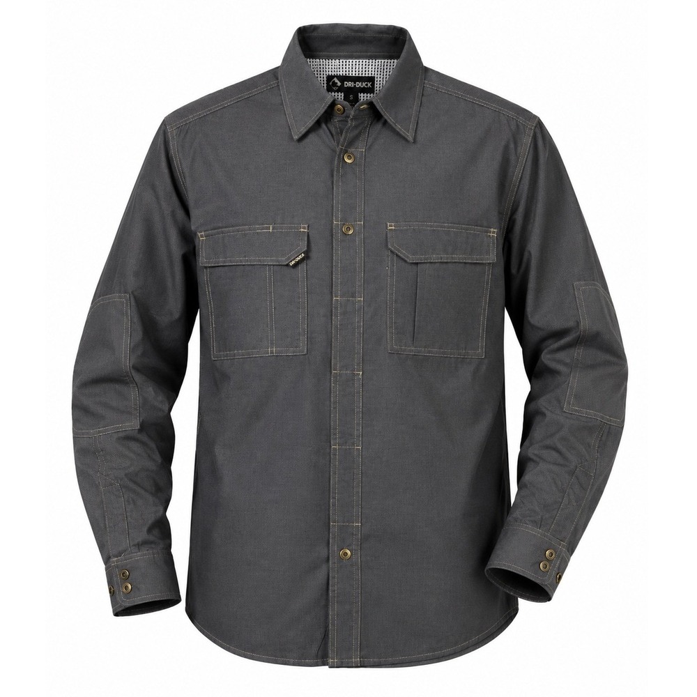 Dri-Duck 4434 Field‎ Shirt Small Black Micro Check Teflon UPF 50+ Work Shirt New